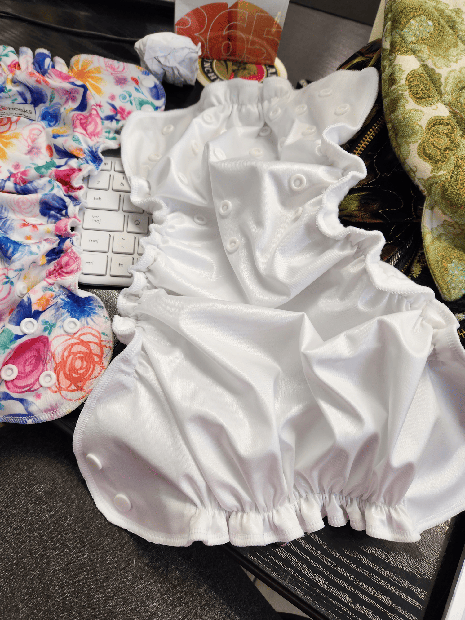 Photo couche bébé tissu technique hydrofuge